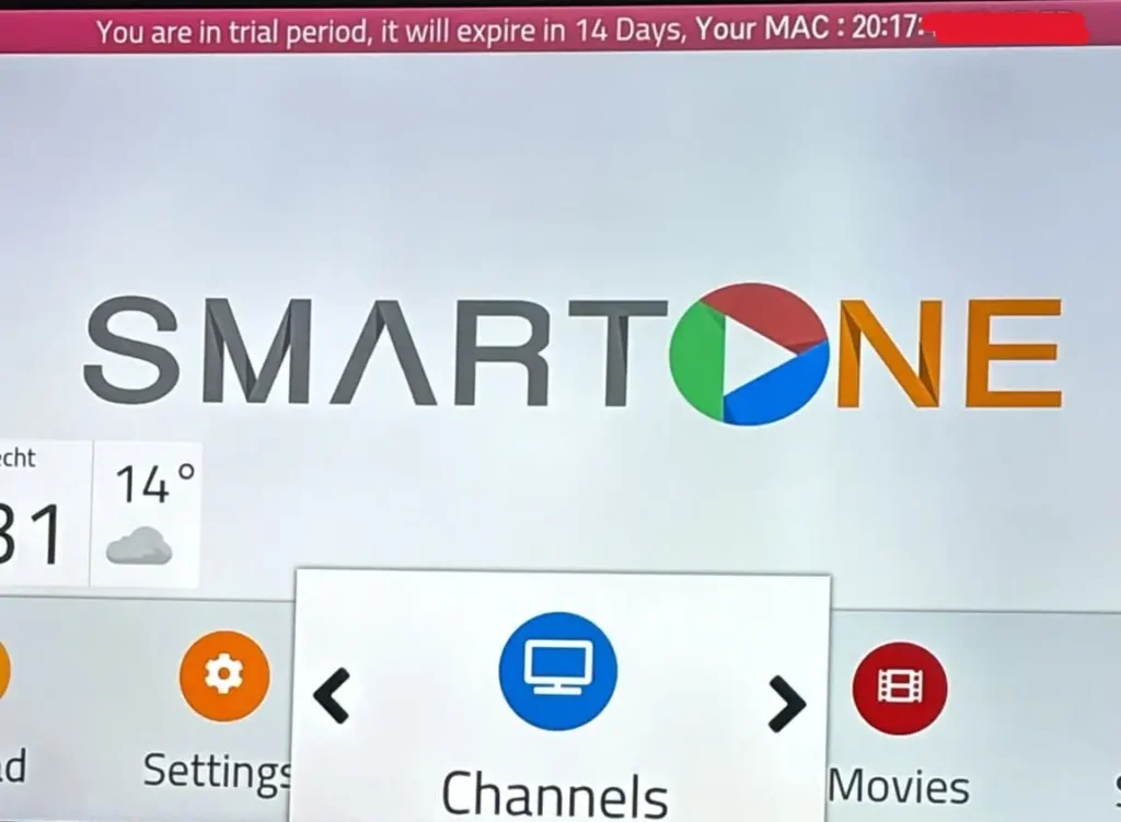 SmartOne IPTV-app